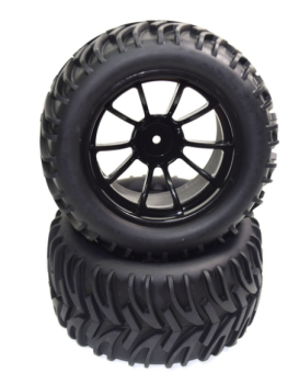 1230337 Reifen/F. 1:10 AMT2.4/3.4 10-Spoke schwarz